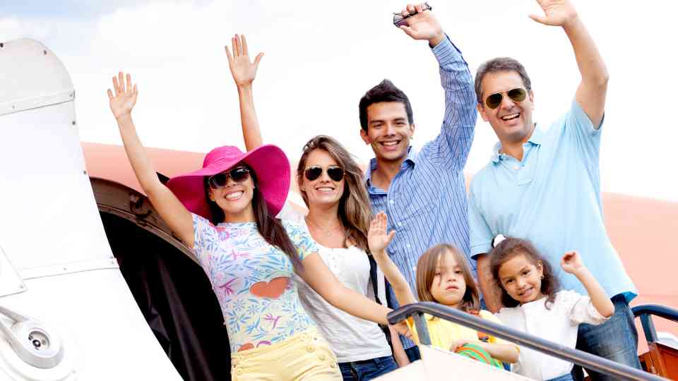 family enjoying holiday vaccine